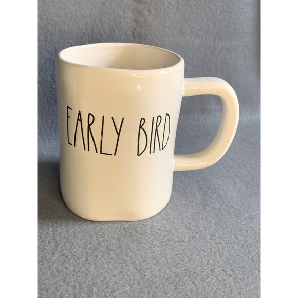Rae Dunn Early Bird Coffee Tea 16oz White Mug - New - Picture 10 of 10